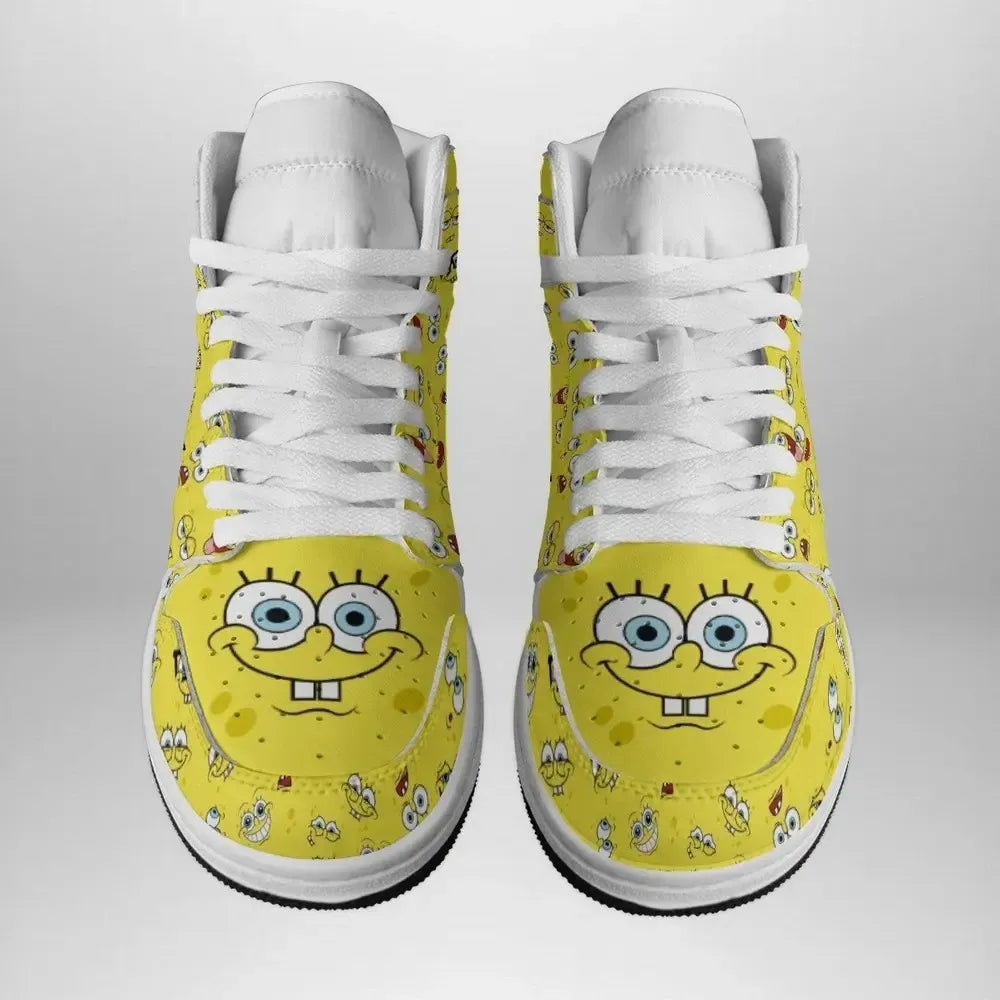 Spongebob Faces Spongebob Squarepants Special High Top Shoes
