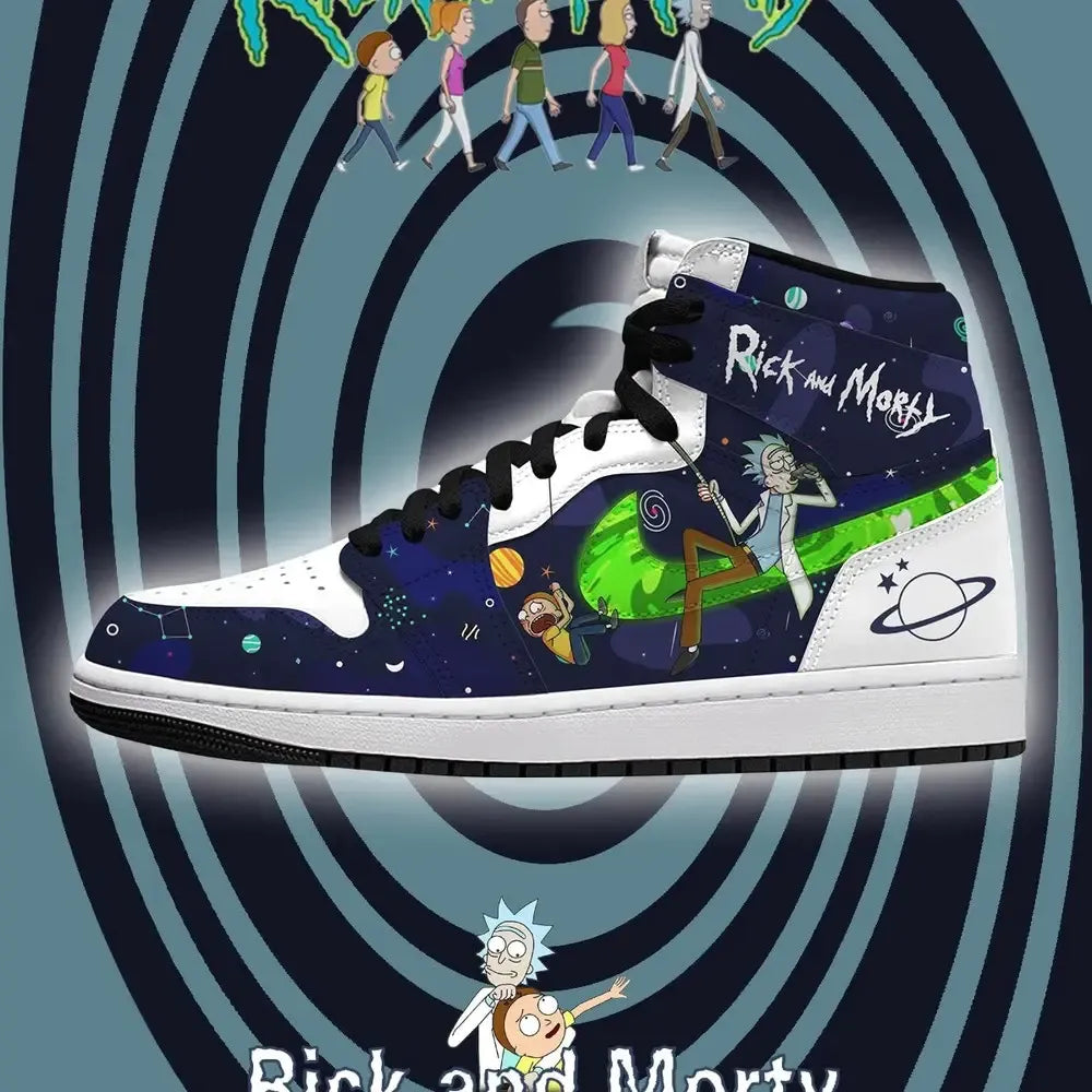 R M V.10 Rick and Morty High Top Shoes