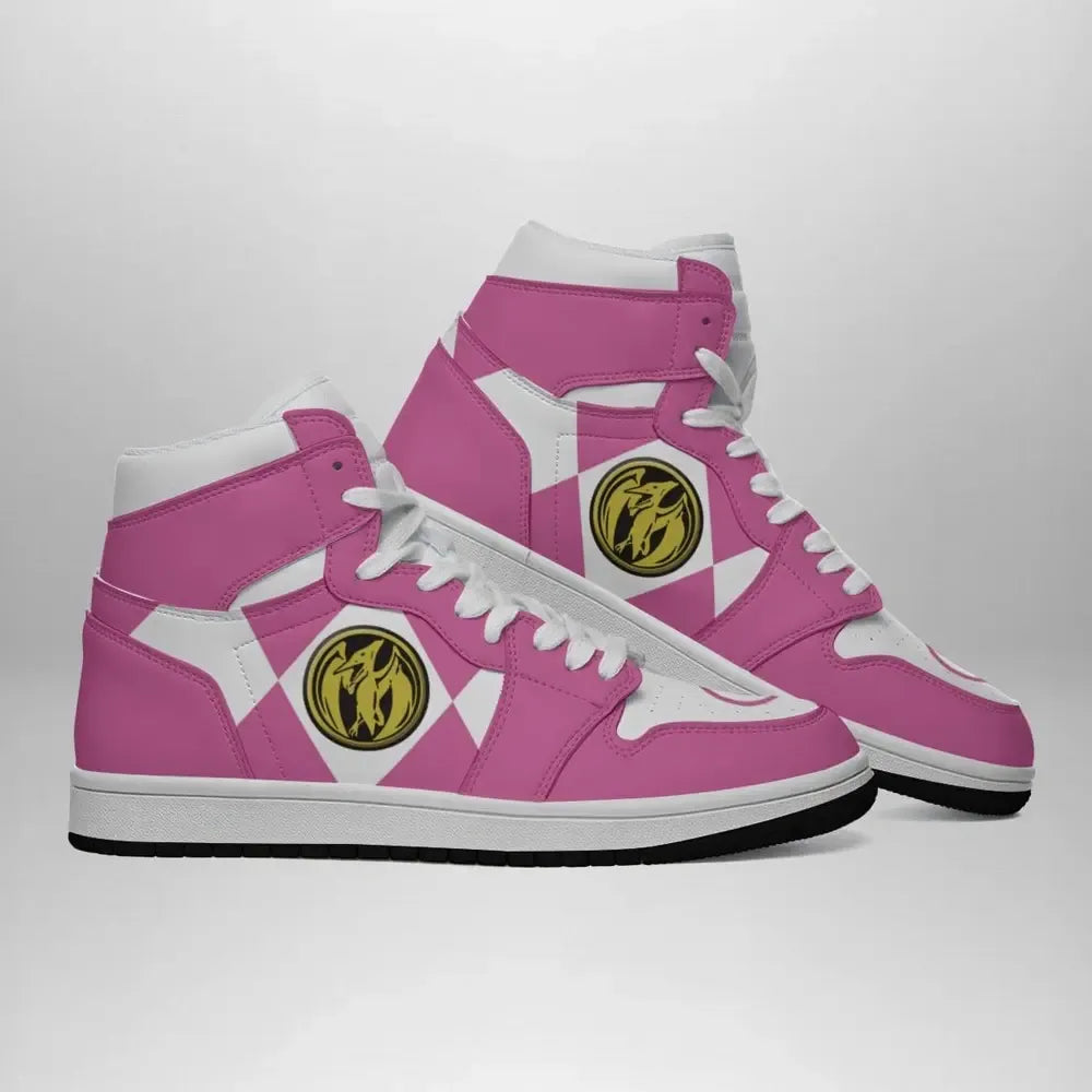 Pink Ranger Mighty Morphin Special High Top Shoes