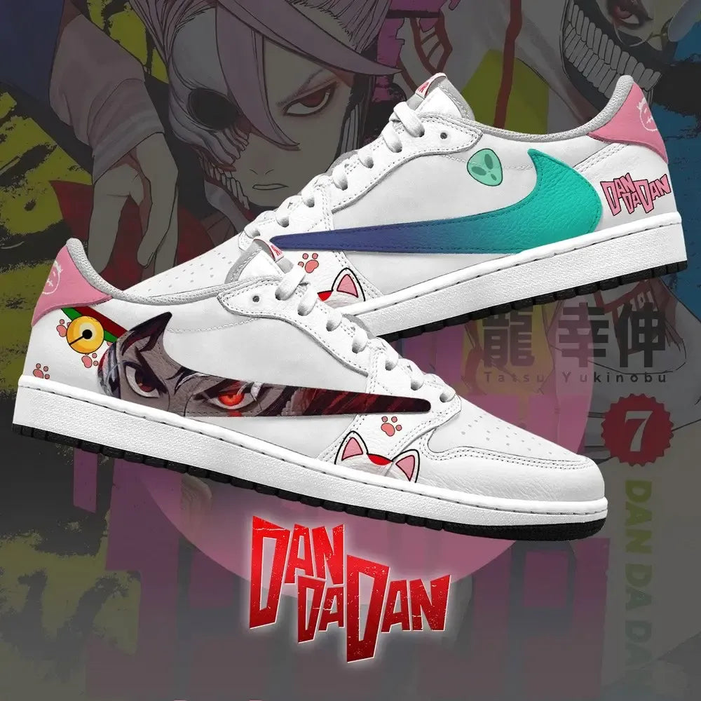 Okarun and Momo V.1 Dan Da Dan Limited Low Top Shoes