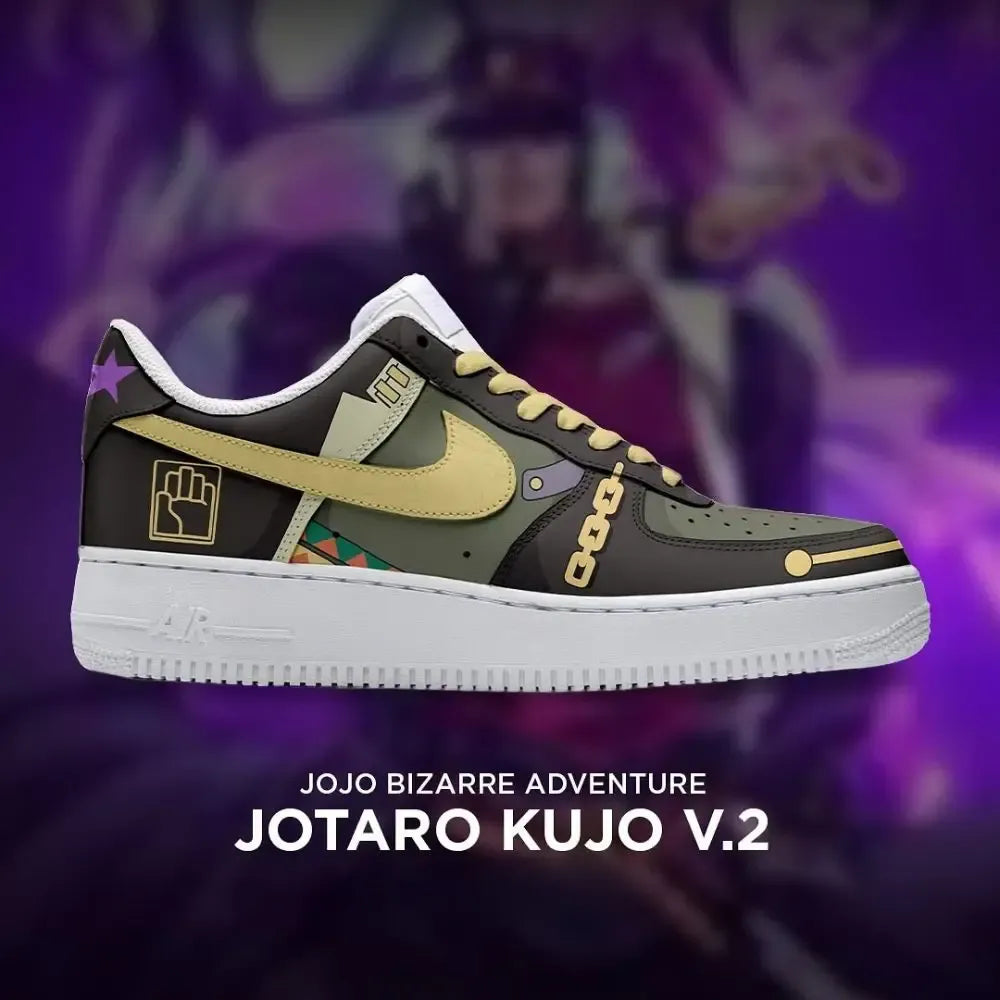 Jotaro Kujo V.2 Phantom JoJo's Bizarre Adventure Low Top Shoes