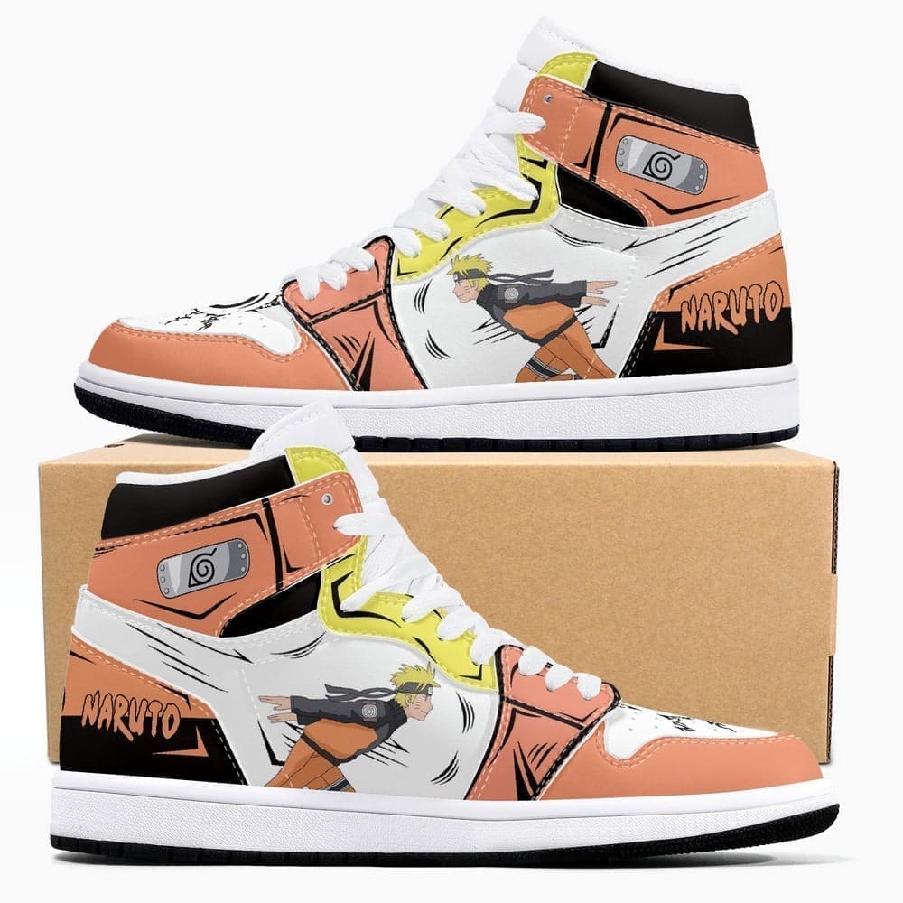 Uzumaki Naruto Air Jordan 1 High Top Shoes