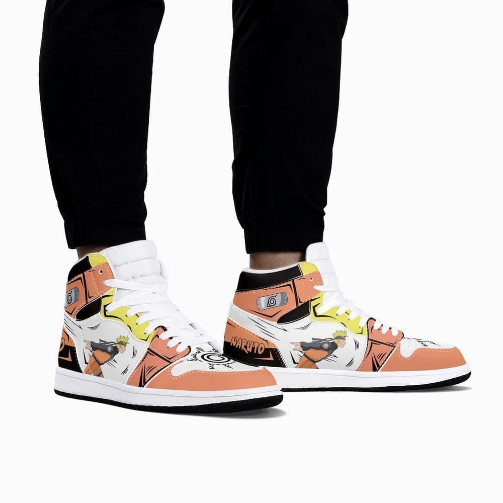 Uzumaki Naruto Air Jordan 1 High Top Shoes