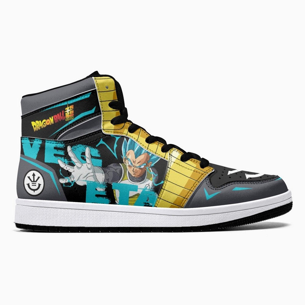 Vegeta Super Saiyan Blue Dragon Ball Z JD1 High Top Shoes
