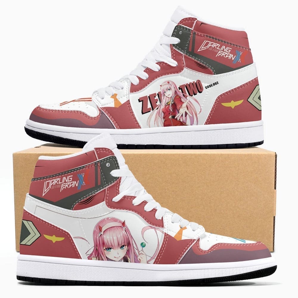 Zero Two Darling In The Franxx Air Jordan 1 High Top Shoes